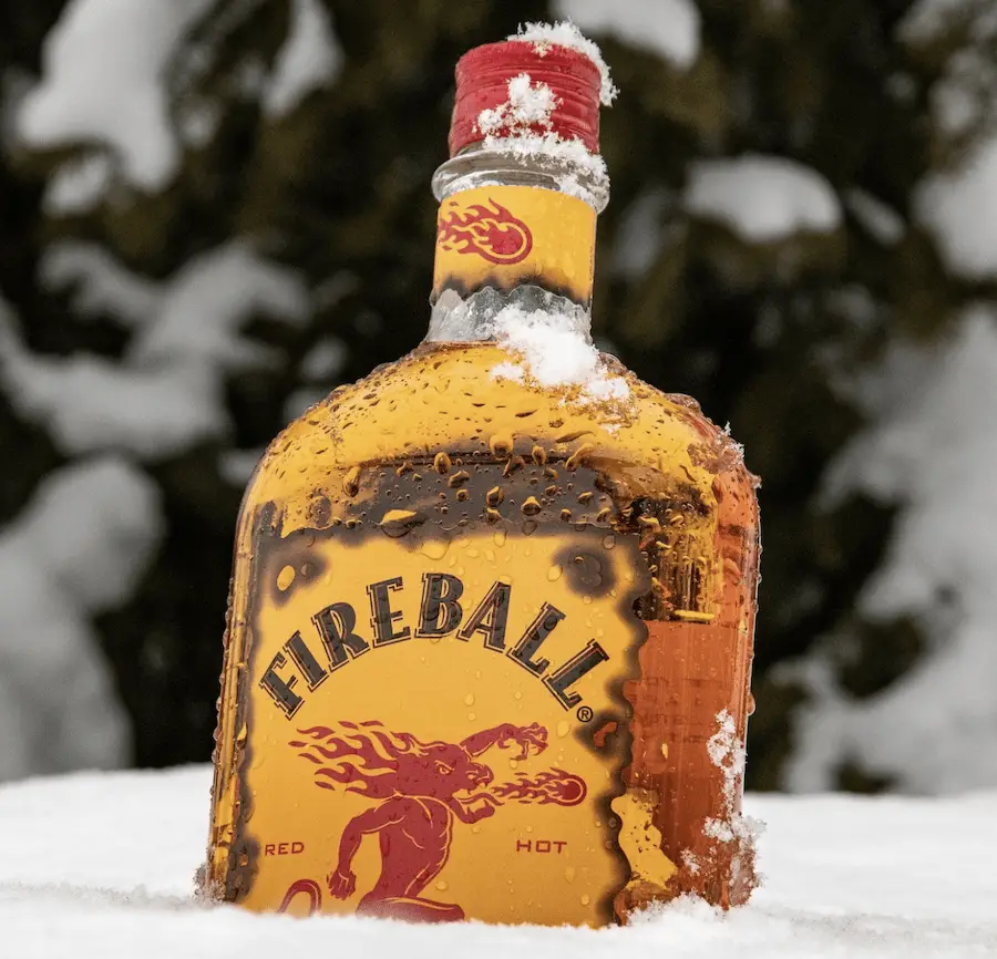 Fire Ball Whiskey on ice