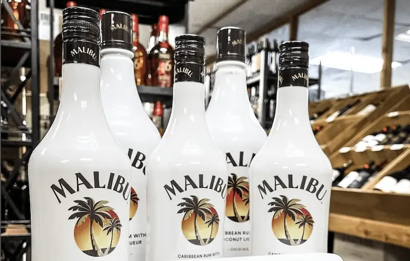 Malibu Caribbean Rum with Coconut, 4 bottles